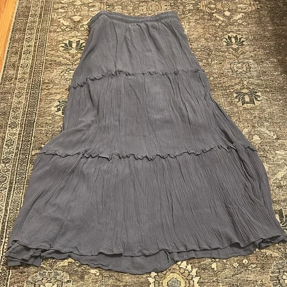 Passport Maxi Skirt in Slate - Picture 3 of 3